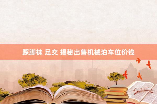 踩脚袜 足交 揭秘出售机械泊车位价钱