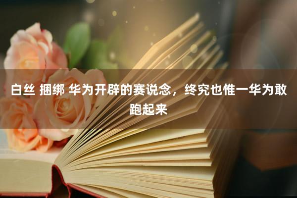 白丝 捆绑 华为开辟的赛说念，终究也惟一华为敢跑起来