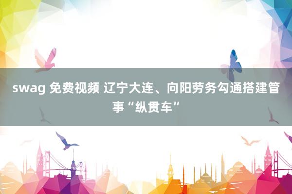 swag 免费视频 辽宁大连、向阳劳务勾通搭建管事“纵贯车”