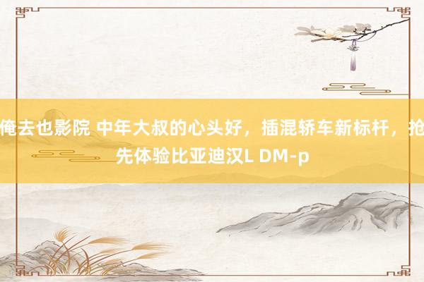 俺去也影院 中年大叔的心头好，插混轿车新标杆，抢先体验比亚迪汉L DM-p