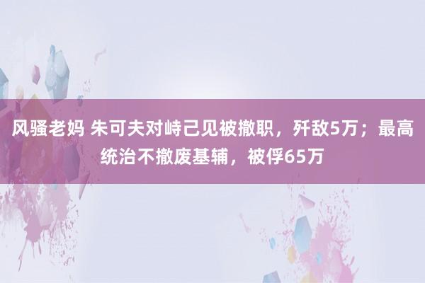 风骚老妈 朱可夫对峙己见被撤职，歼敌5万；最高统治不撤废基辅，被俘65万