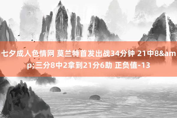 七夕成人色情网 莫兰特首发出战34分钟 21中8&三分8中2拿到21分6助 正负值-13