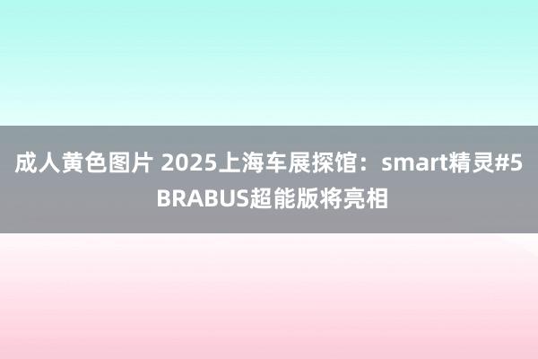 成人黄色图片 2025上海车展探馆：smart精灵#5 BRABUS超能版将亮相