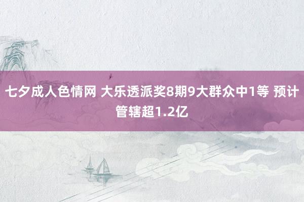 七夕成人色情网 大乐透派奖8期9大群众中1等 预计管辖超1.2亿